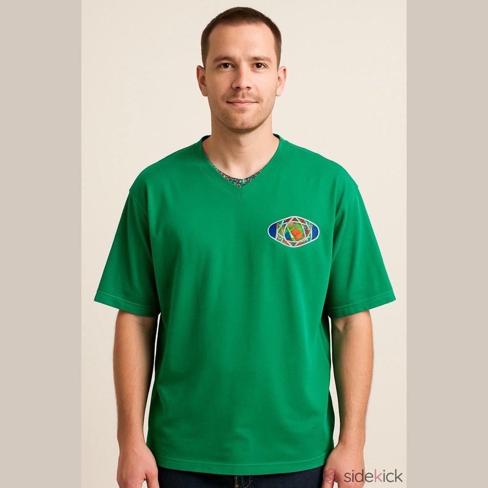 COOGI Men’s Kelly Green Embroidered Short Sleeve Tee Shirt, Size XXXL. - Picture 14 of 14